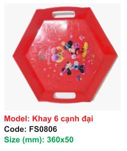 Khay 6 cạnh đại - FS0806 - 36x0.5